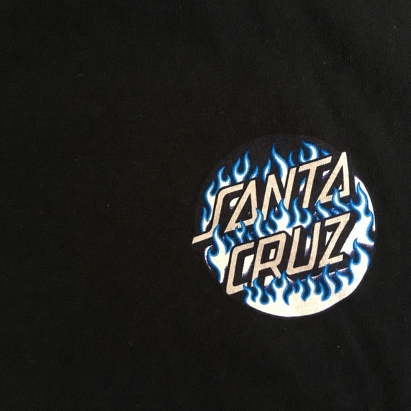 THE ORIGINAL SANTA CRUZ BLACK TSHIRT SIZE KIDS LARGE - Picture 2 of 5